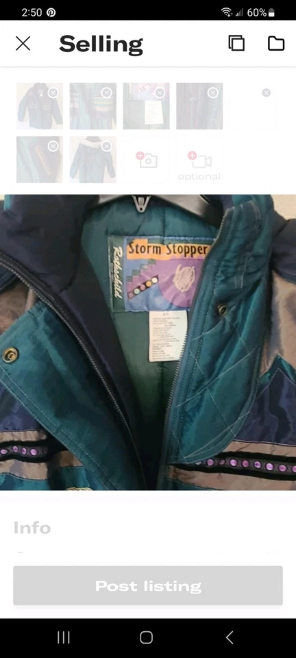 Vintage Rothschild Girls Winter Coat Hood Water Resistant Sz X Large Green - Image 4 of 4