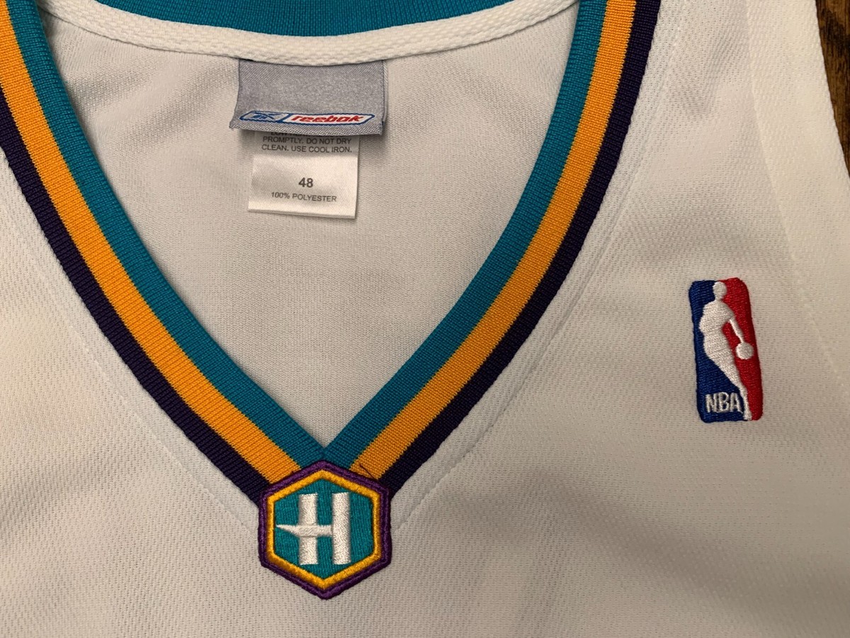 Authentic Baron Davis Men's 48 XL New Orleans Hornets Reebok NBA