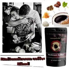 Organic Ground Instant Mushroom Coffee w/ Lion's Mane  Chaga - Low Acid 50GM