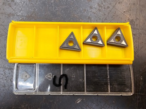 Qty 3 Kennametal TNMG 432 MN TNMG220408MN 3749494 KCP10 Grade Carbide Inserts