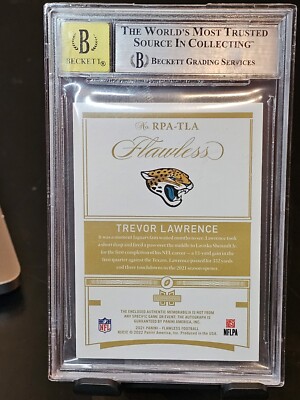 2021 Panini Flawless - Rookie Patch Autographs Trevor Lawrence