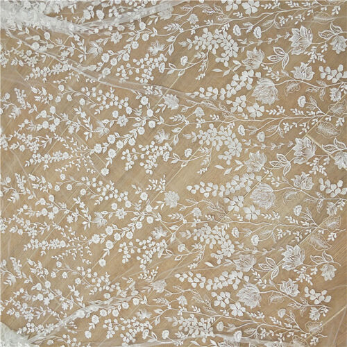 Blumen Pflanze Tanzend Kleid Spitze Stoff Bestickt Hochzeit Pailletten Tüll 1 - Bild 10 von 12