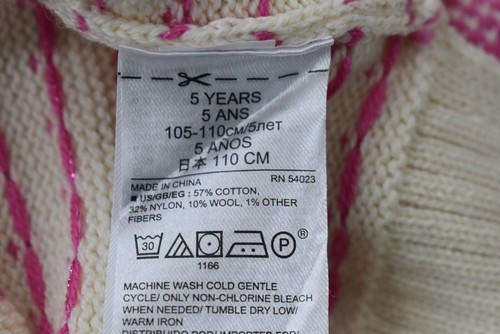 Baby Gap Ivory Long Sleeve Scoop Neck Knit Pullover Sweater 5 Years/Toddler - Picture 9 of 10