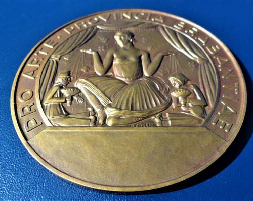 BBÉLGICA Gran Medalla PRO ARTE PROVINCIA BRABANTIAE en caja original, por B.Callie.Ø 80.mm - Imagen 5 de 12