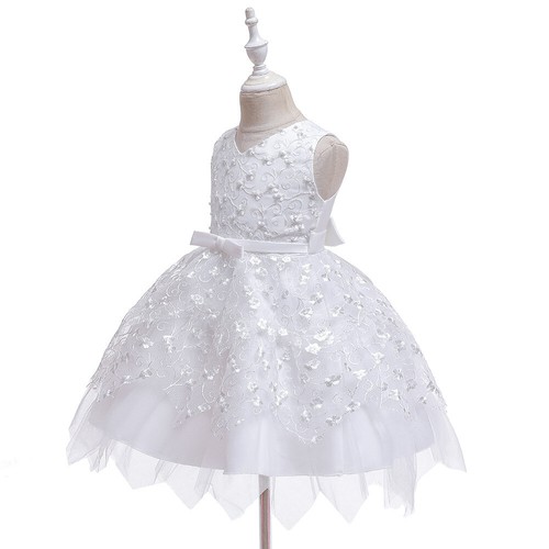 Girls Princess dressess little girls flowers party dress for wedding birthday - Picture 19 of 44