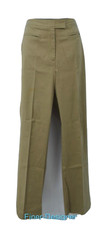 Tommy Hilfiger Khaki stretch denim flat fit classic dress pants straight 12 NEW