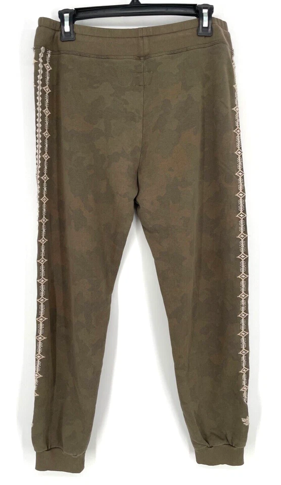 Pantalones de chándal Driftwood para mujer talla L Stevie camuflados bordados cordón oliva Foto 3 de 4