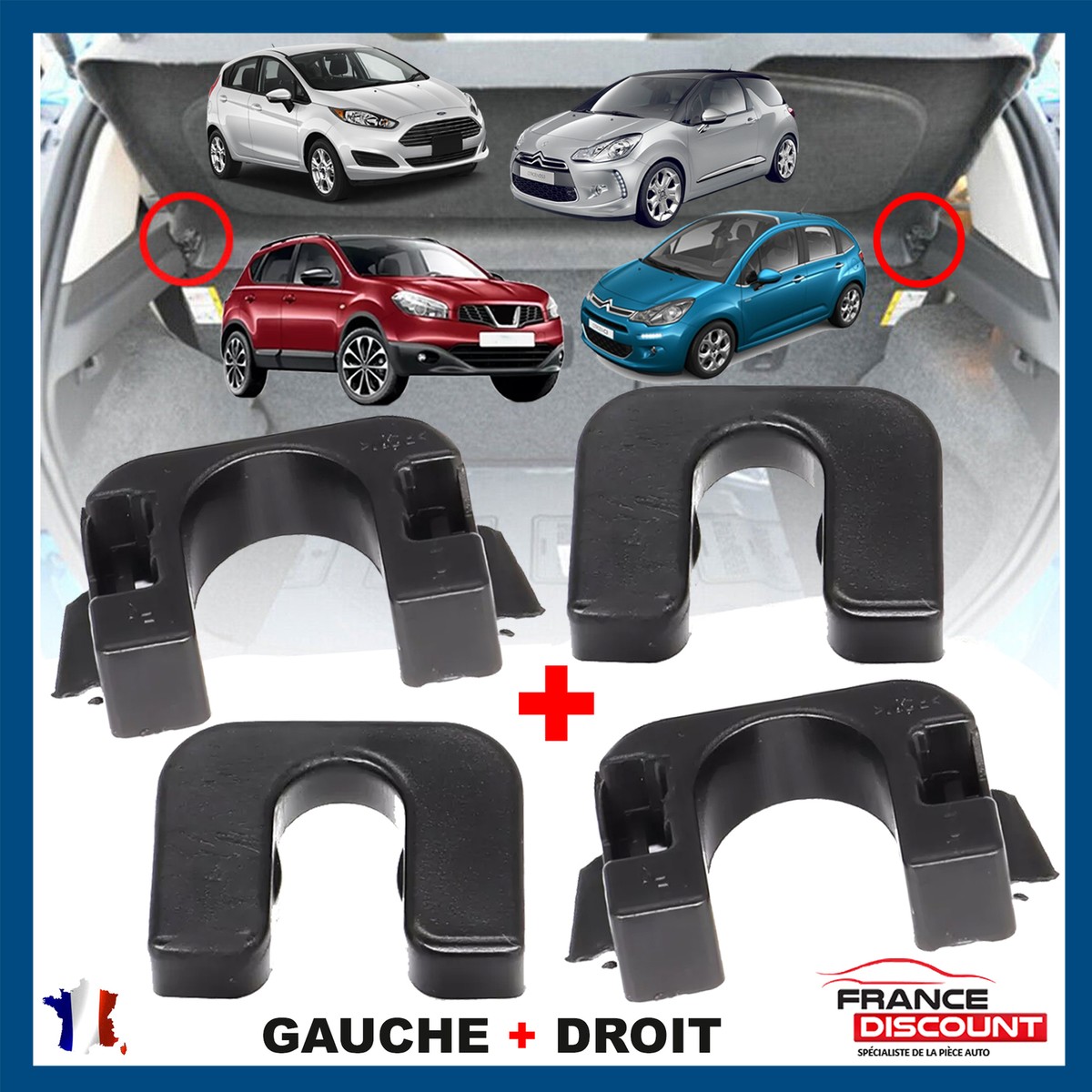 2x Siège Arrière Support De Fixation Clips Douilles Pour Pontiac G8