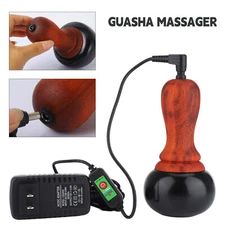 Hot Stone Electric Guasha Massager Natural Bian Stone Warm Moxibustion Heating