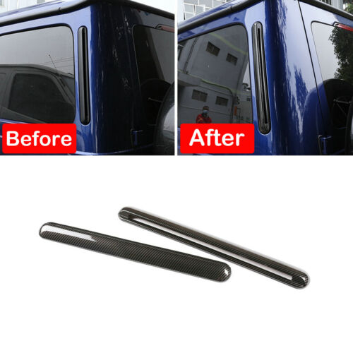 Carbon Fiber Rear Side Air Vent Outlet Trim ABS For Benz G Class W463 G500/63 - Picture 1 of 9