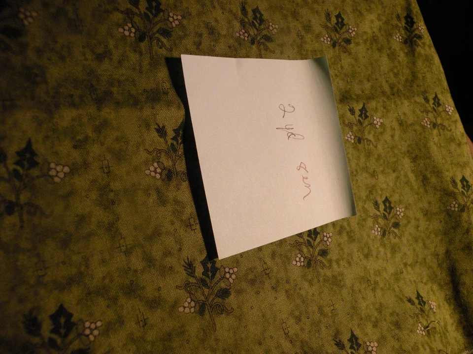 ANDOVER FABRIC LANCASTER 季节 KIM SCHAEFER 2 码。 8英寸 绿色 — 第 3/3 张图片