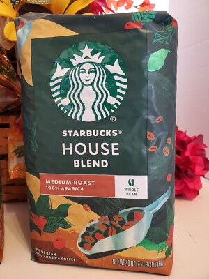 2X Starbucks ~ House Blend ☕ Medium Roast Whole Bean Coffee 2.5