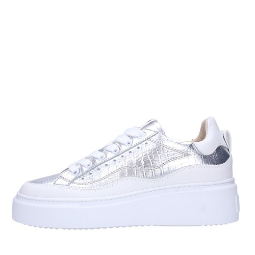 Janet sport Sneakers Pelle Donna Bianco /argento 45825 | eBay