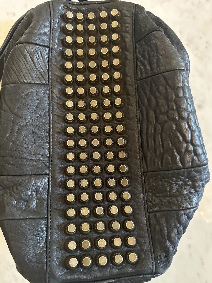 Alexander Wang Rocco Bag in Black Leather With brass Gold Hardware - image 3 of 4