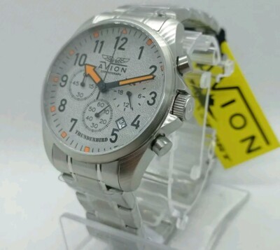 OROLOGIO UOMO CRONOGRAFO AVION SPORT AVIATORE,QUADRANTE GRIGIO