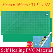 80 x 160cm PVC Cutting Mat Self Healing Printed Grid Lines Knife Board Craft