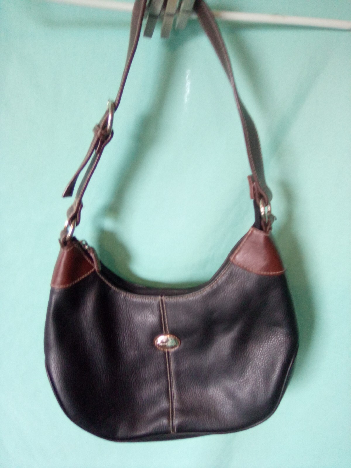 Black & Brown Medium Connections Handbag-image