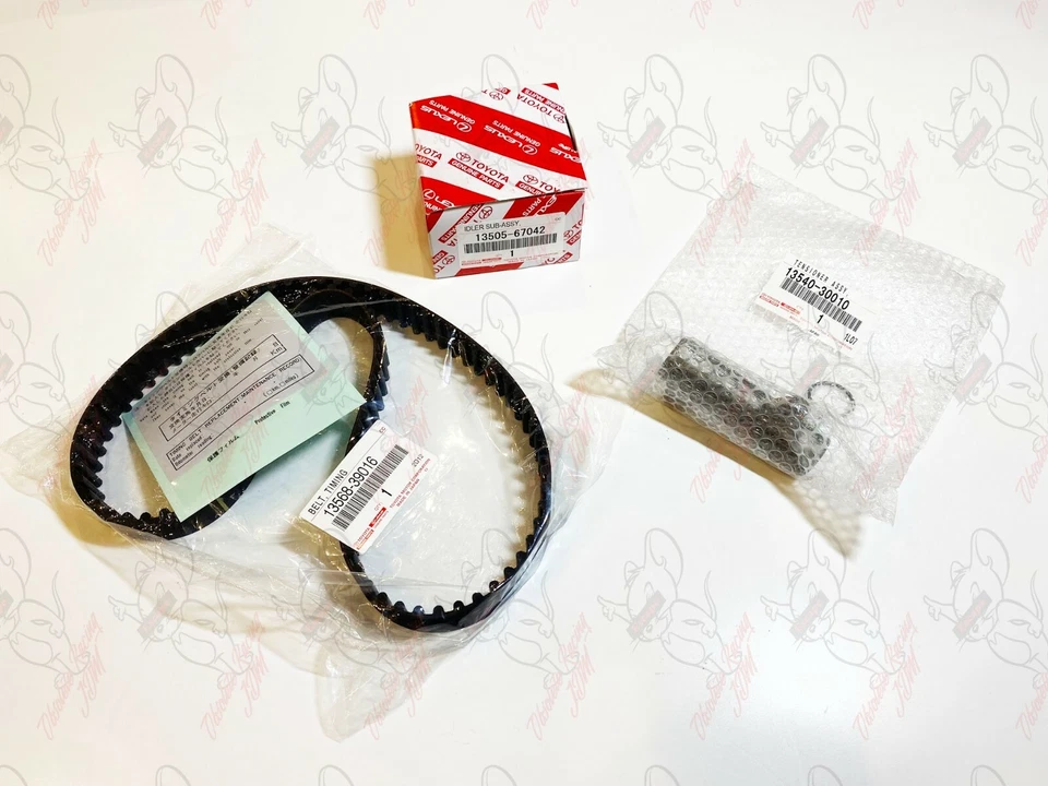 Toyota Genuine Hiace 1KD Timing Belt Tensioner Idler Pulley Kit Set of 3 OEM - Image 3 of 4