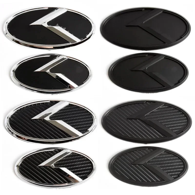 for Kia Sportage Sorento 3D ABS K emblem Car Front Hood Rear Trunk BadgeStickers Foto 2 de 4