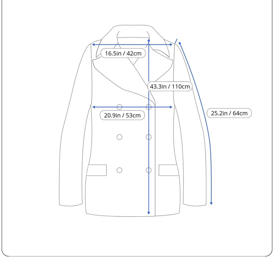 Abrigo largo C 'N' C Disfraz Nacional para mujer grande mezcla de cachemir Foto 3 de 4