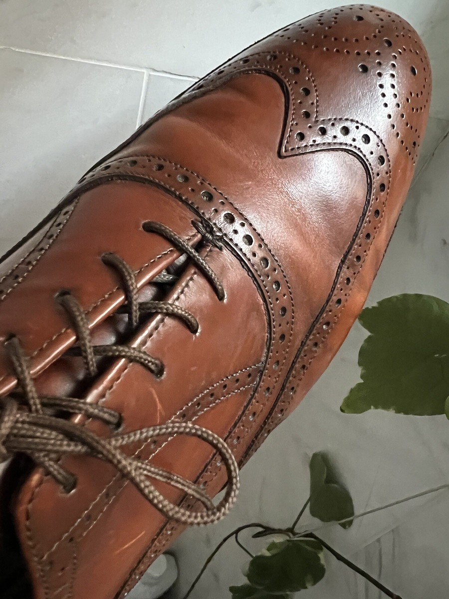 USA-made FLORSHEIM Imperial 93355 Walnut Leather Balmoral  display picture 1
