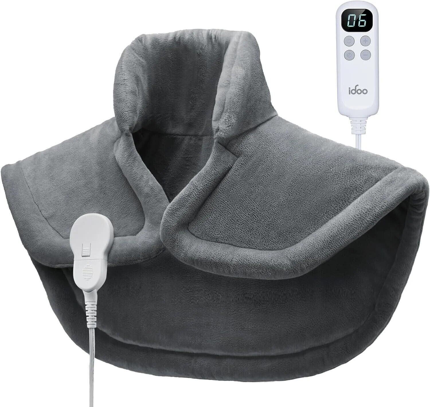 Electric Heating Pad for Back Neck Shoulders, Fast Heated Pad Neck Shoulder Gift