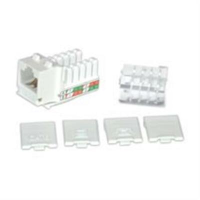 Cables To Go 29311 Category 6 KEYSTONE JACK -  WHITE, Cat 6/Class E