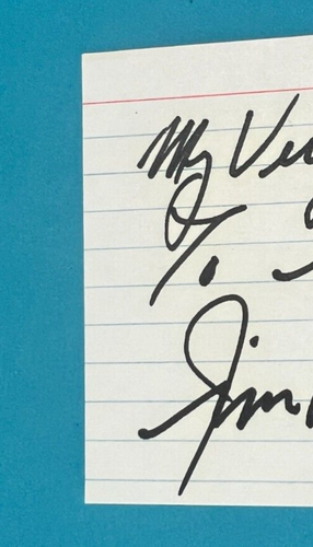 JIM RATHMAN ~ Autographed/Signed Index Card ~ 1960 Indy 500 Winner ~ No COA - Picture 4 of 5
