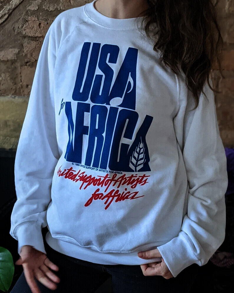 安心してご購入 USA for AFRICA WE ARE THE WORLD 長袖Tシャツ S