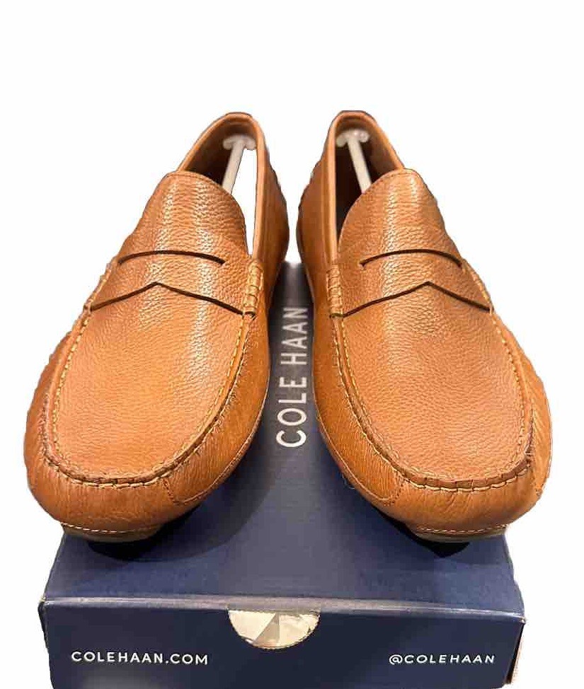 Cole Haan Loafers Leather Brown Casual Comfort 11.5 Slip On Drivers Men\'s Mens 11.5 M Cole Haan Penny Loafers Brown Leather Slip On  main image 3