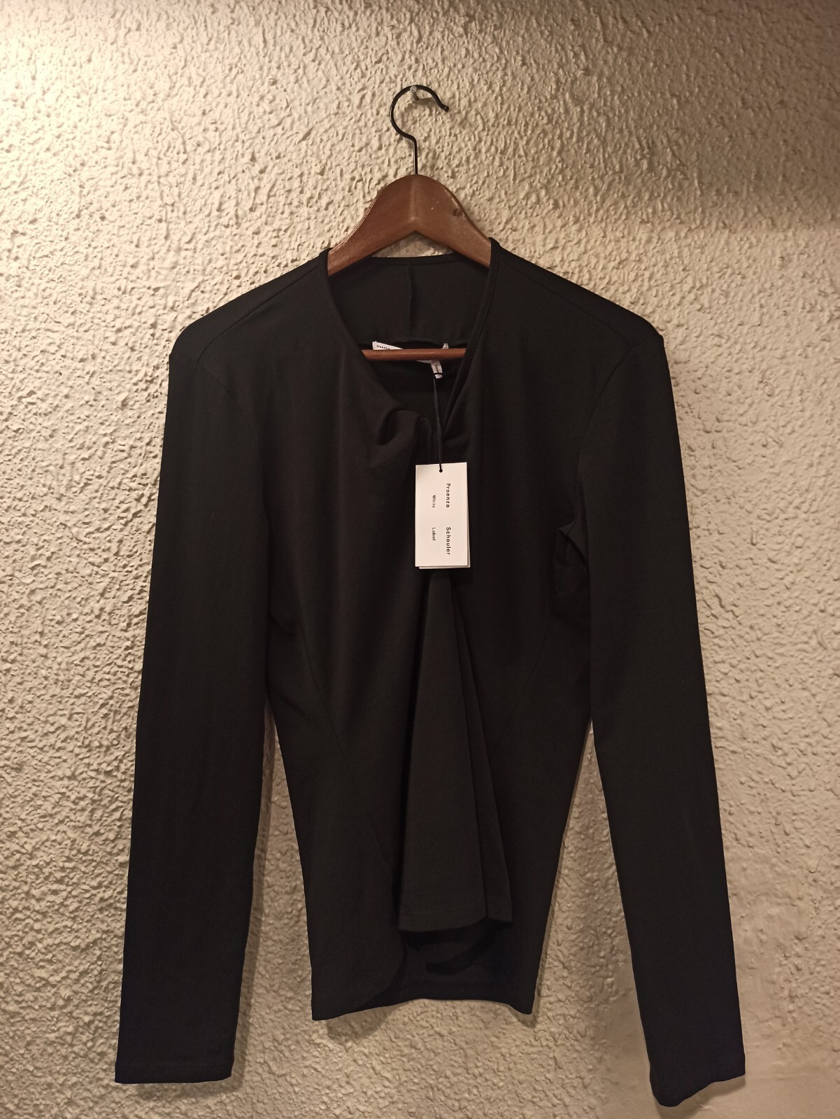 PROENZA SCHOULER WHITE LABEL KEYHOLE LONG SLEEVE TOP size MEDIUM