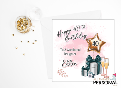 Personalized 21st Birthday Card For Daughter Granddaughter Niece Or Sister 862701 - Foto 6