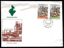 PAKISTAN 1981, STEEL FURNACE No 1, Karachi, Scott 557-558 on CACHETED F.D.C.