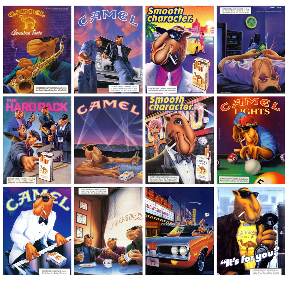 2022 Wall Calendar (12 pgs) Camel Cigarettes Vintage Ads Posters M485 | eBay