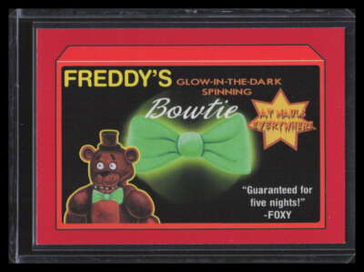 2017 Topps Wacky Packages 50th Anniversary Red 2 Freddy's Spinning