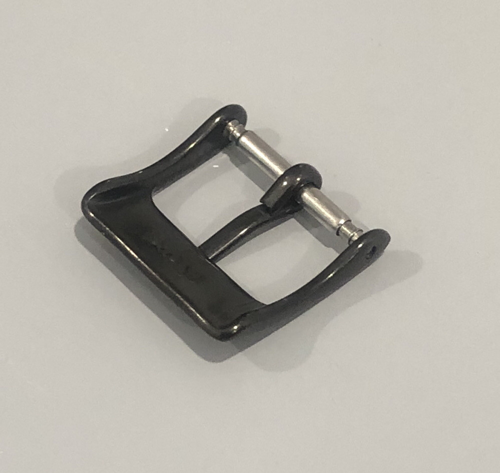 Authentic INOX Watch Band Buckle 14mm Black eBay