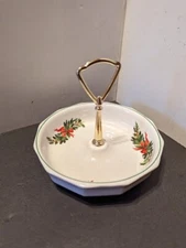 PFALTZGRAFF CHRISTMAS TIDBIT CANDY DISH  6 7/8" WIDE   VERY GOOD CONDITION