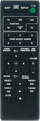 RM-AMU179 Replaced Remote Control for Sony Audio System CMT-S20B CMT-S20