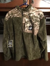 RealTree Mens Sherpa Fleece Pullover SIZE XL  BRAND NEW WITH TAGS