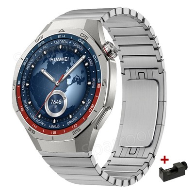 Watch Strap For HUAWEI Watch GT 5/4/3/2/GT5 Pro 46mm Stainless Steel Metal Band