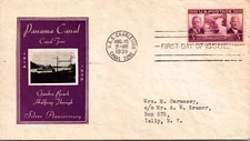 FDC 1939 SC #856 IOOR Cachet - USS Charleston CZ - Single - J13603