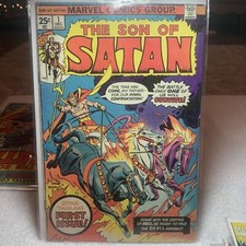 SON OF SATAN #1 1975 MARVEL, Vintage Comics, Silver Age, Bronze Age 3.5-4.5 Box1