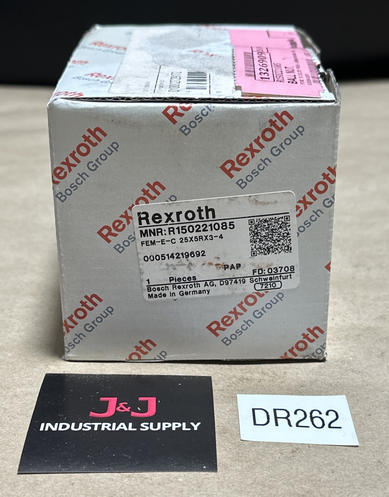 NEW OPEN BOX- Bosch Rexroth R150221085 Ball Screw Nut FEM-E-C 25X5RX3-4 WARRANTY
