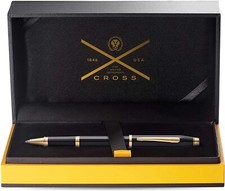 Cross Century II Rollerball Pen Translucent Black and 23KT Gold New in Gift Box