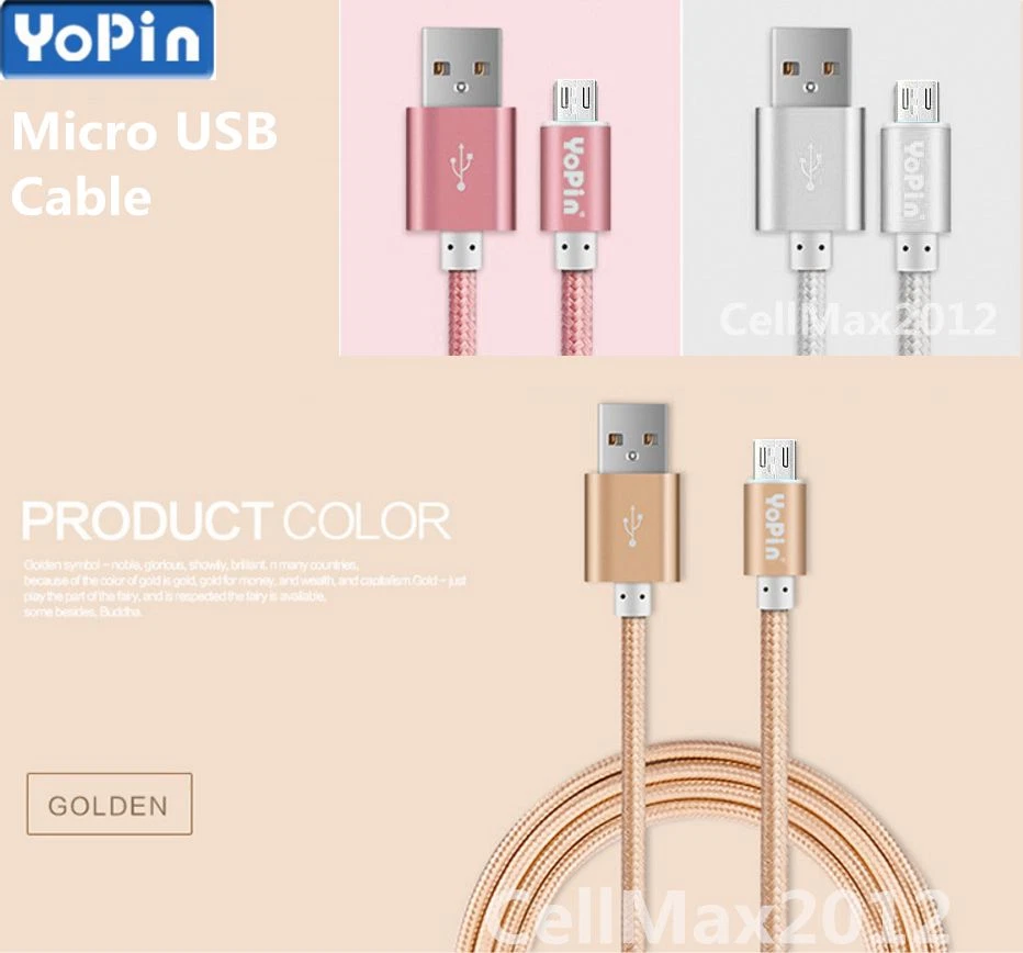 Heavy Duty Micro USB Fast Charger Data Cable Cord For Samsung Android HTC LG US - Image 3 of 4