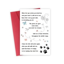 Pet Loss Sympathy Card for Dog Cat, Sympathy Gifts Loss of Cat,Pet Memorial G...