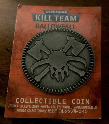 Games Workshop Warhammer 40K Kill Team Gallowfall Collectible Coin BNIB New GW