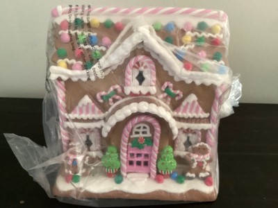 Gingerbread House Village, Large with light