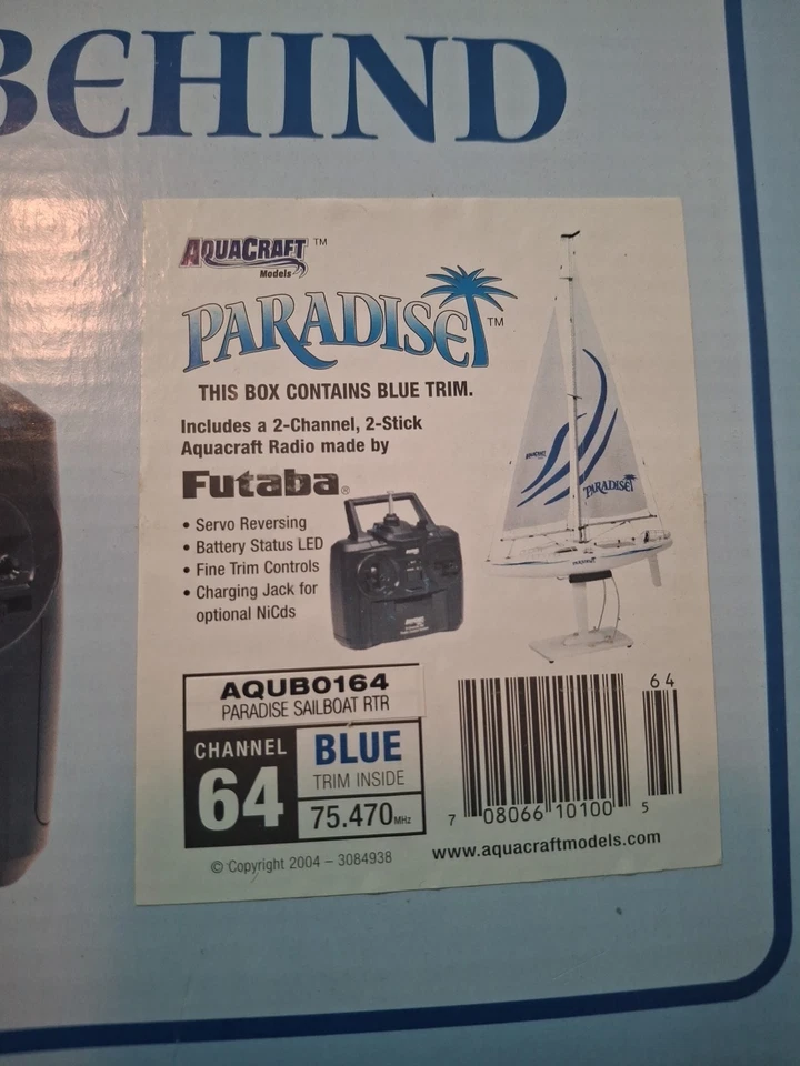  Aquacraft Paradise R/C Sailboat Remote Control Boat  - Image 2 of 4