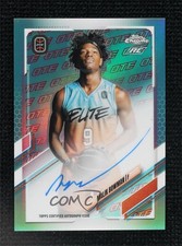 2021 Topps Chrome OTE Overtime Elite Aqua Refractor 36/99 Malik Bowman Auto 0vs5